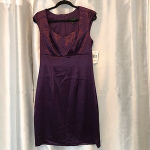 Purple cocktail dress